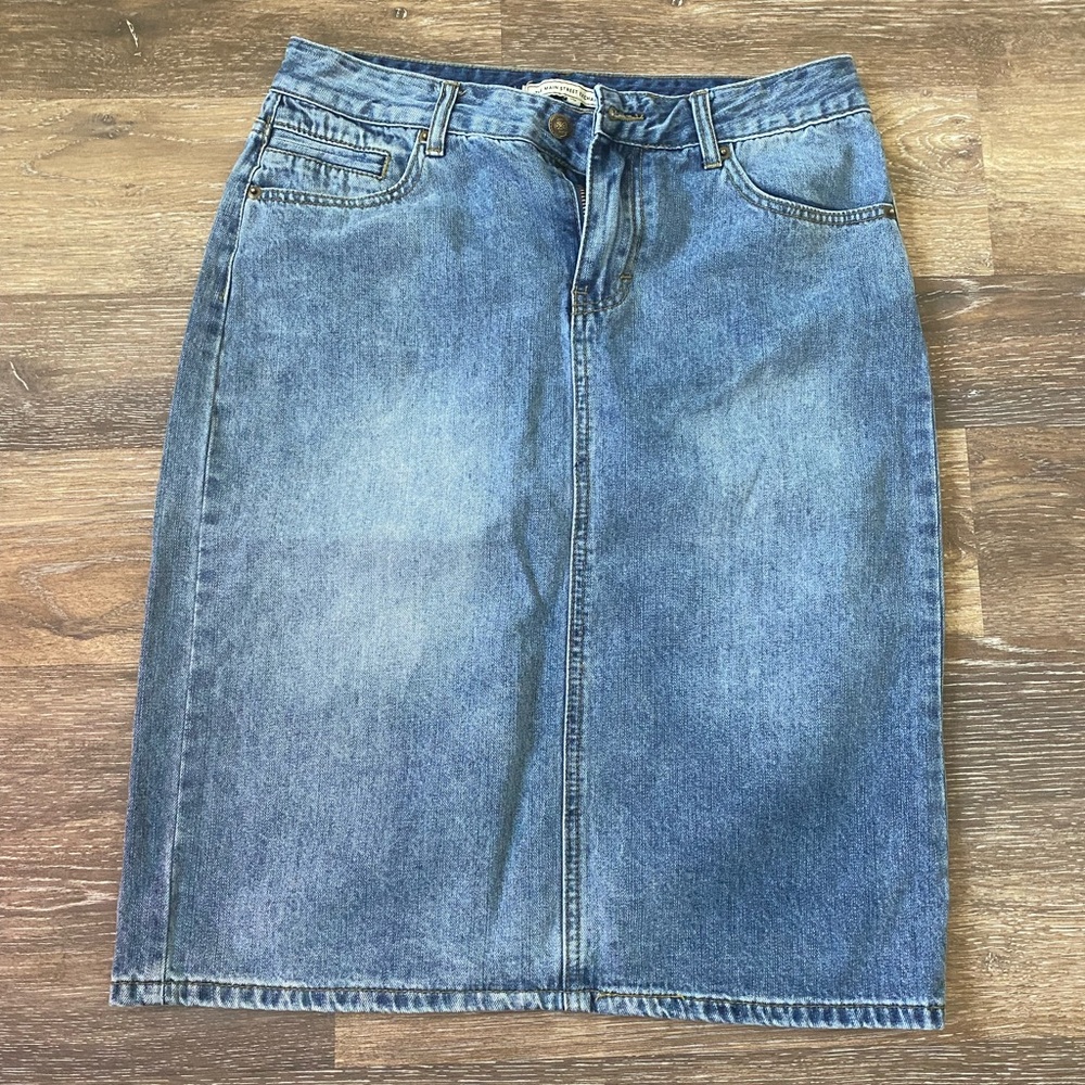 Main Street exchange jean skirt